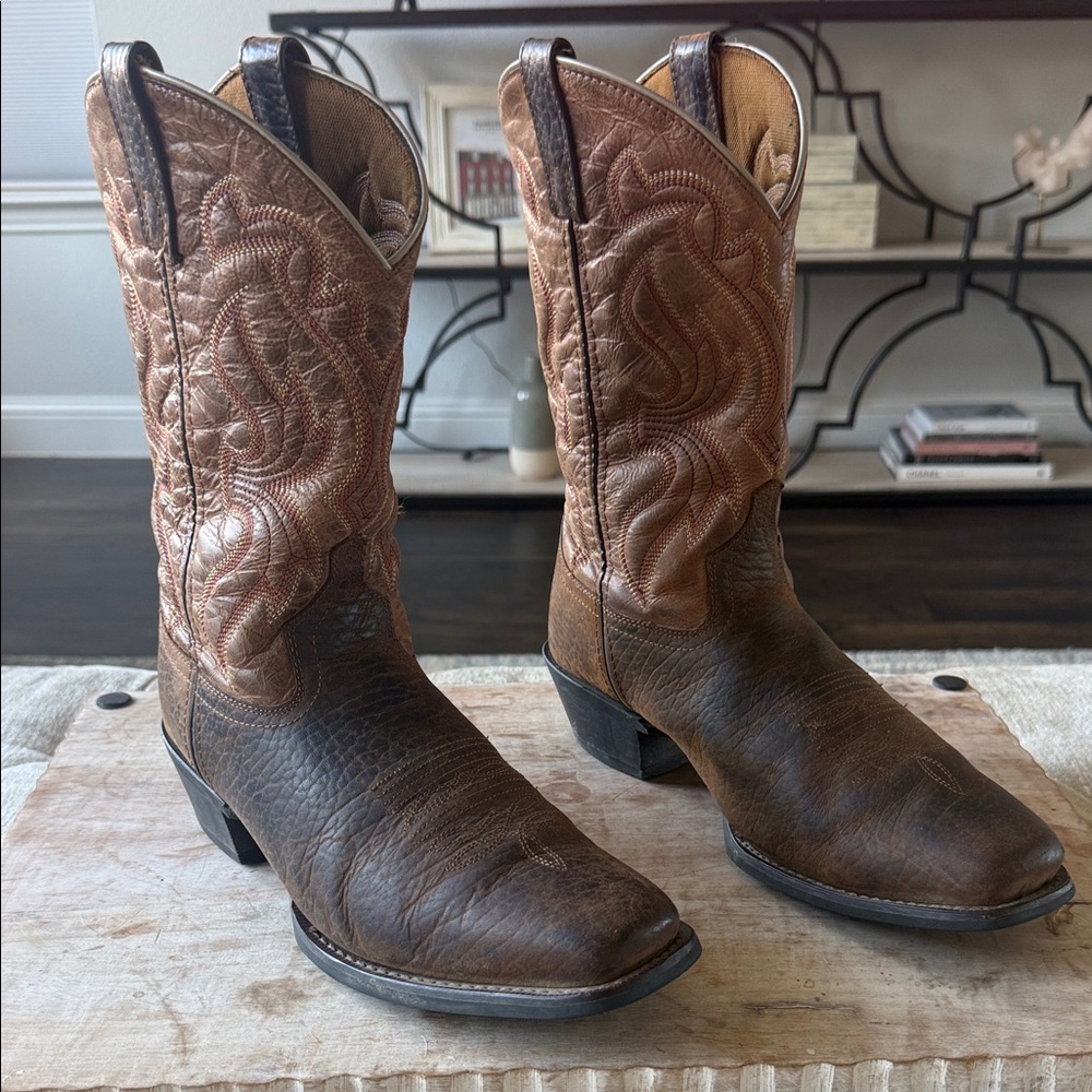 Laredo 10 D Men’s  Brown Leather Cowboy‎ Boots